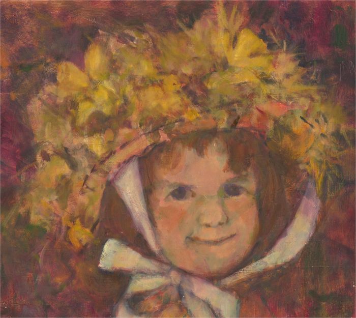 Barbara Doyle (b.1917) - Contemporary Oil, My Easter Bonnet