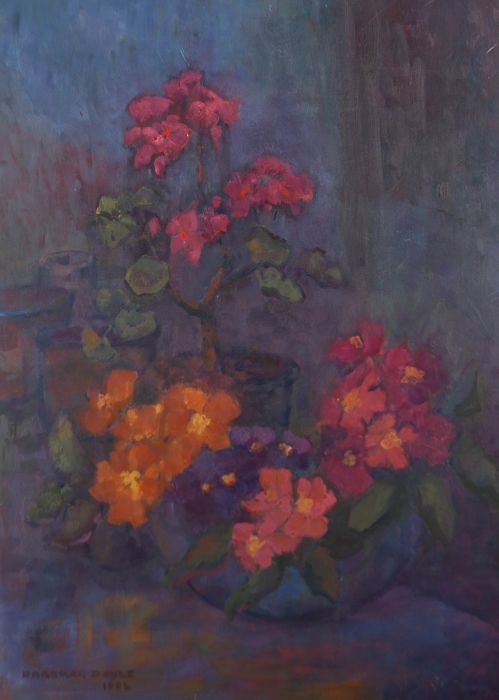 Barbara Doyle (b.1917) - 1984 Oil, February in the Loggia