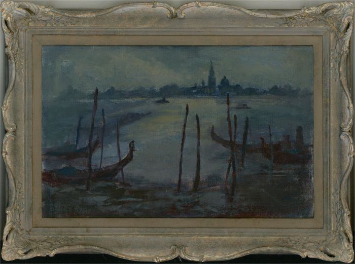 Barbara Doyle (b.1917) - 1985 Oil, Evening in Venice