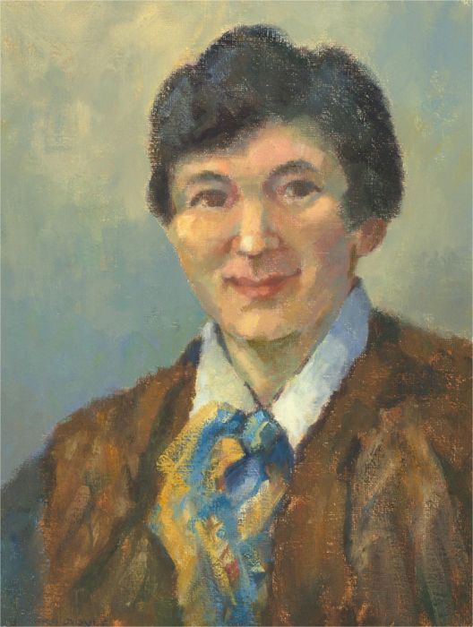 Barbara Doyle (b.1917) - 20th Century Oil, Portrait Sketch
