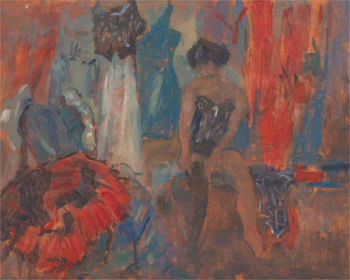 Barbara Doyle (b.1917) - 20th Century Oil, In the Bedroom