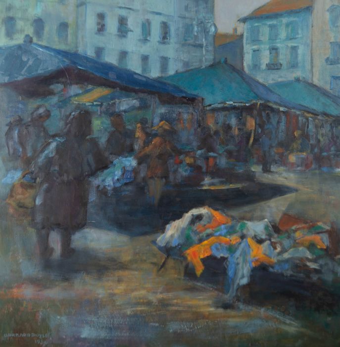 Barbara Doyle (b.1917) - 1984 Oil, Sardinian Market