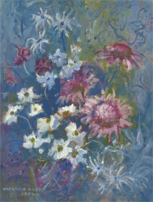Barbara Doyle (b.1917) - 2004 Oil, Spot the Little Friend