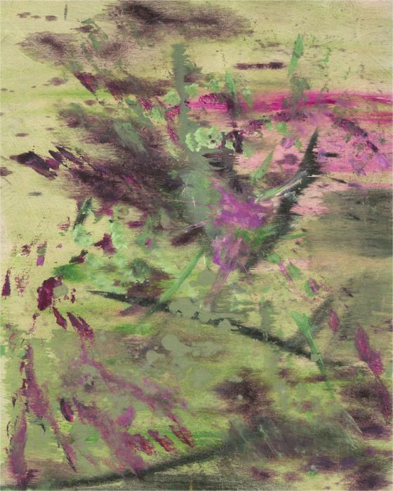 Barbara Doyle (b.1917) - Contemporary Oil, Green And Purple