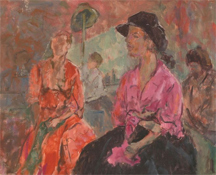 Barbara Doyle (b.1917) - Contemporary Oil, Fashionistas