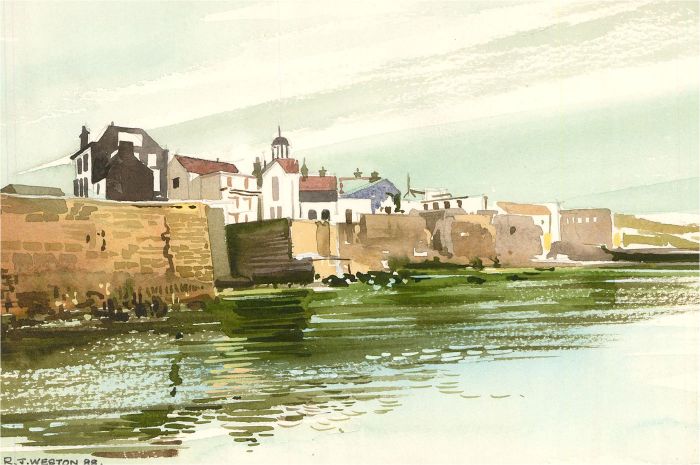Ray J. Weston - 1988 Watercolour, Harbour Town