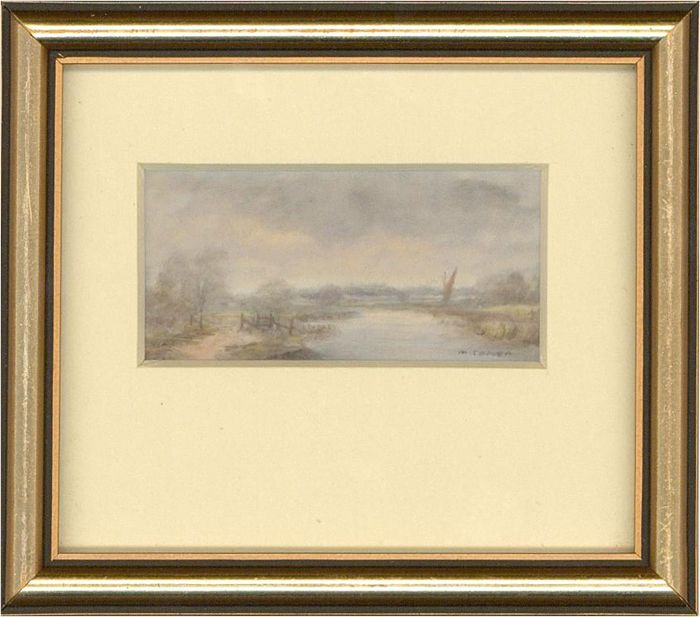 Margaret Carver RMS SWA - Contemporary Oil, Morning, Horsey Mere