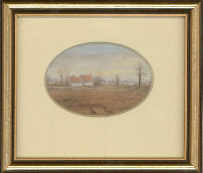 Margaret Carver RMS SWA - Contemporary Oil, Cottages at Repps