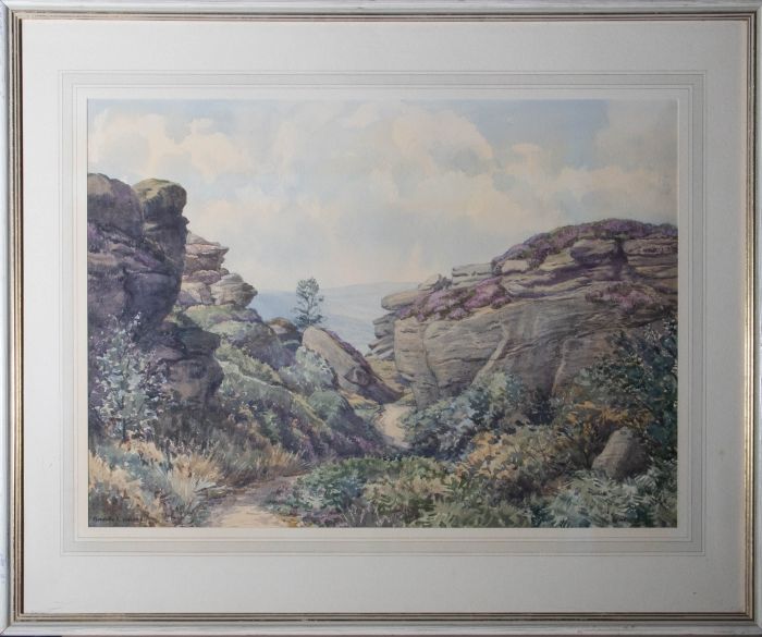 Florence R. Walker - 20th Century Watercolour, Brimham Rocks, Upper Nidderdale