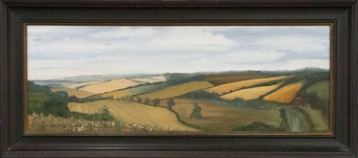 L.E. - 1982 Oil, Stitchcombe Hill, Wiltshire
