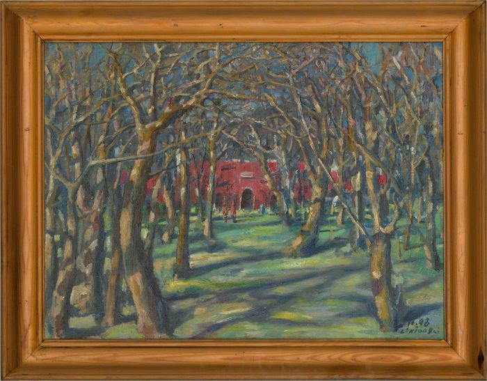 Li Xiaboai (b.1957) - 1998 Oil, Ming Tomb, Nanjing