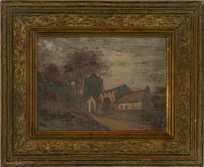 Barker - 1888 Oil, Claverton Church
