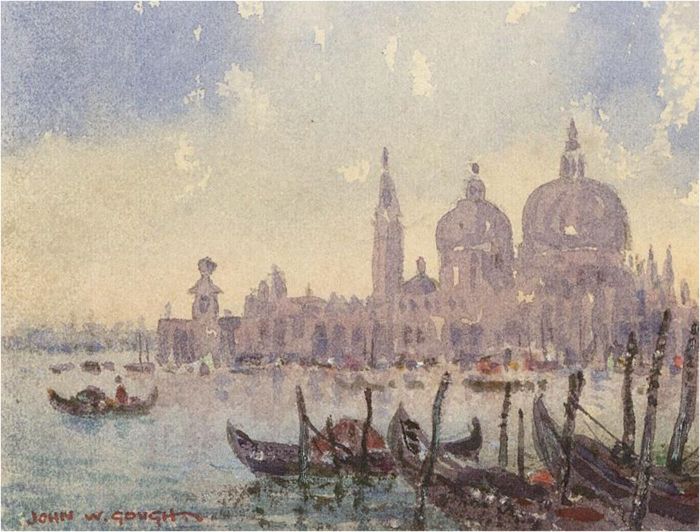 John Weston Gough (1929-2019) - Miniature 1997 Watercolour, The Grand Canal
