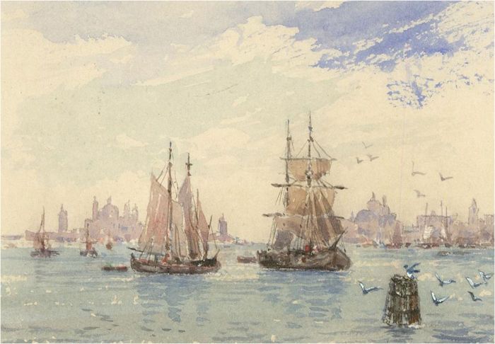 John Weston Gough (1929-2019) - 20th Century Watercolour, Sailing Ships