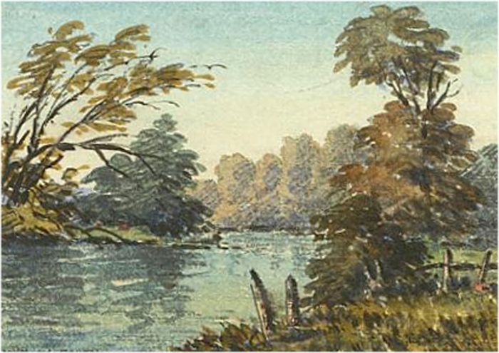 John Weston Gough (1929-2019) - 20th Century Watercolour, River Landscape Scene