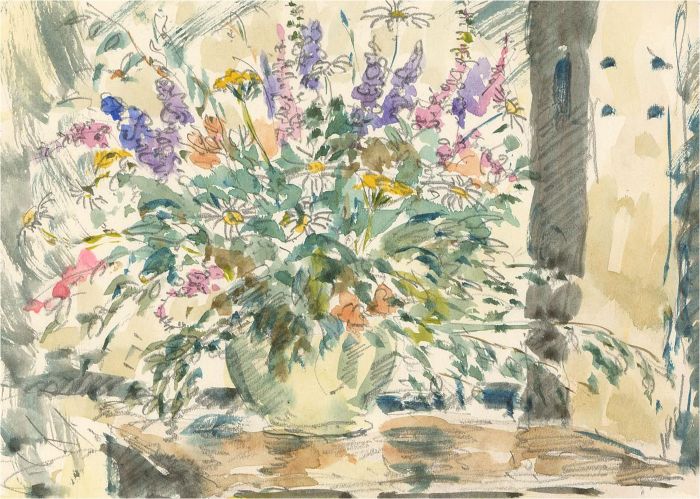 John Weston Gough (1929-2019) - 20th Century Watercolour, Floral Still Life