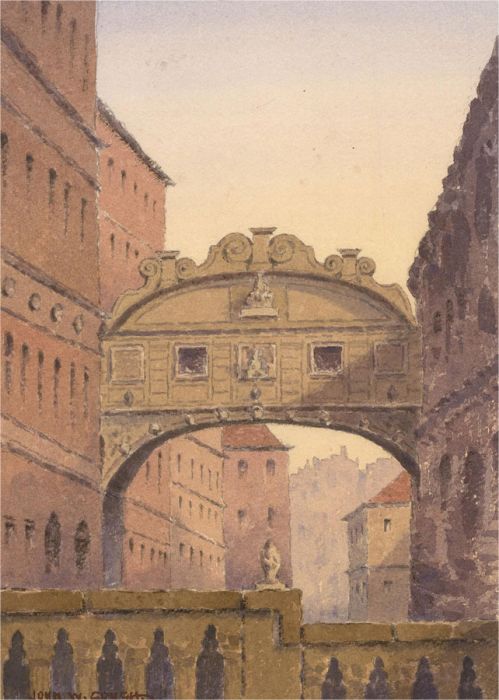 John Weston Gough (1929-2019) - 20th Century Watercolour, The Bridge of Sighs