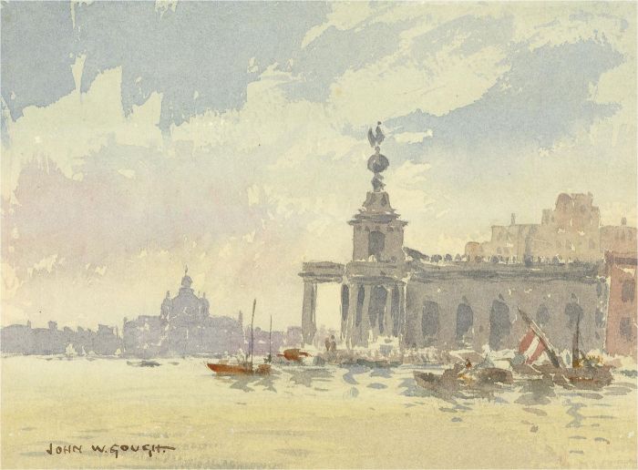 John Weston Gough (1929-2019) - 20th Century Watercolour, Venice Sunlight