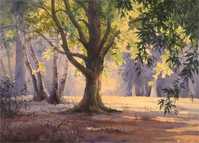 Dennis Rothwell Bailey (b. 1933) - 1976 Watercolour, Summer In The Glade