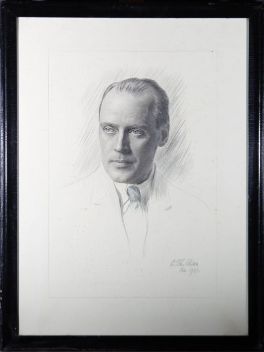 1923 Graphite Drawing - Portrait of a Man
