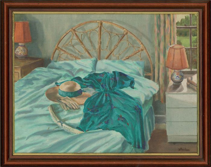 Denis Abraham (1920-2020) - 20th Century Oil, The Green Dress