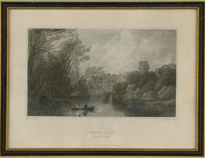 W. Radclyffe (1783-1855) after De Wint - 19th Century Engraving, Warwick Castle