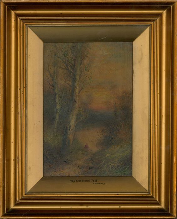 E. Mulready - 1910 Oil, The Woodland Pool