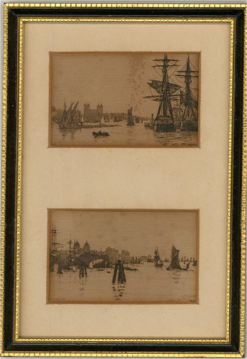 Wilfrid Williams Ball RE ROI (1853-1917) - Six Views of the Thames