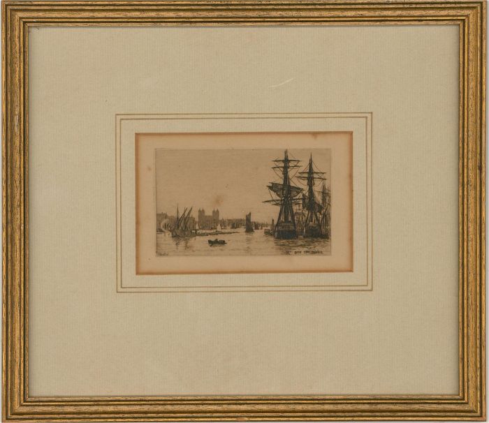 Wilfrid Williams Ball RE ROI (1853-1917) - Etching, Off the Tower