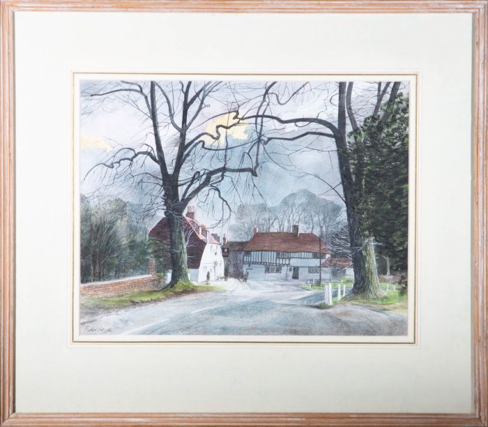L. Charles Burnand - 1986 Watercolour, Wickhambreaux