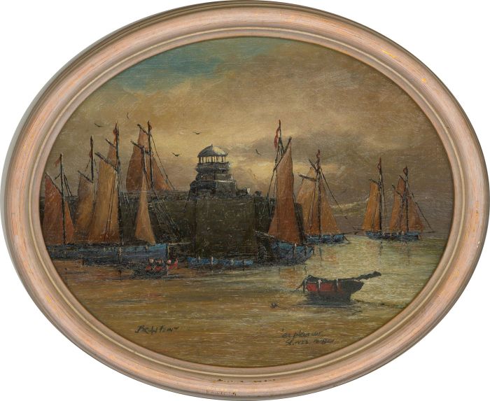 Brian Flint - 2001 Oil, St Ives, En Plein Air