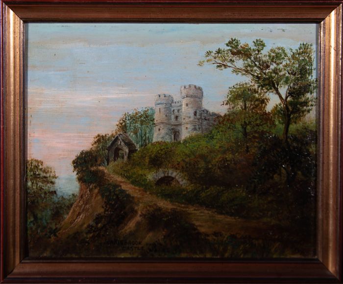 Early 20th Century Oil - Carisbrooke Castle, Isle of Wight
