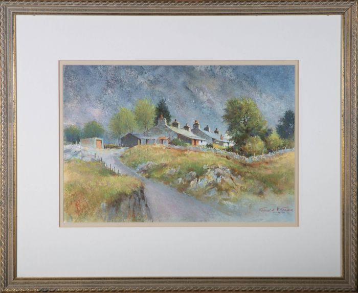 Gerald V. Gadd - Contemporary Watercolour, Cwm Penmachno Cottages, North Wales