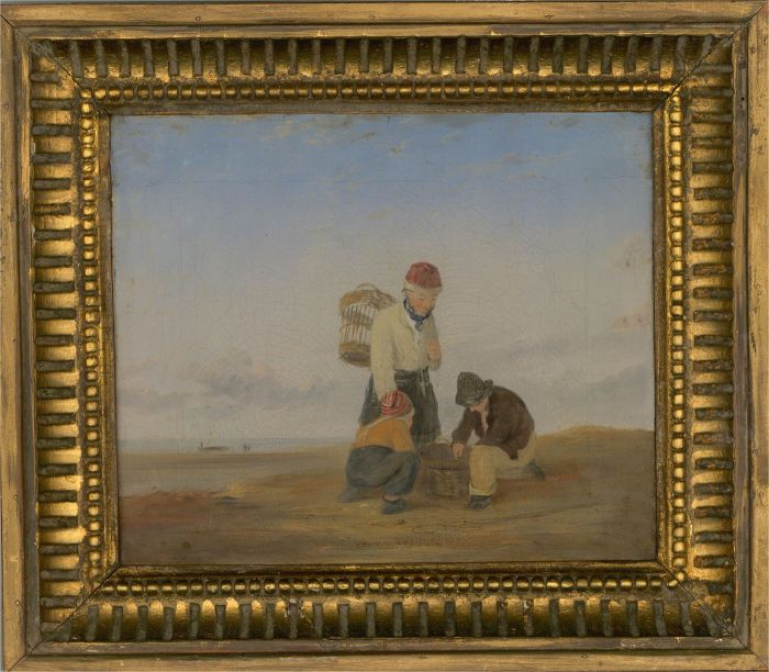Manner of William Collins RA (1788–1847) - Early 20thC Oil, The Young Shrimpers