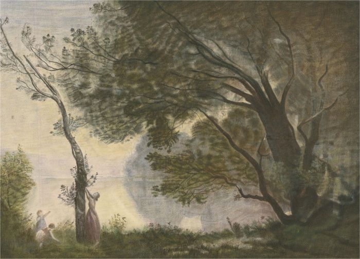 H. Coope - Signed 1988 Watercolour, Playing by the Lake