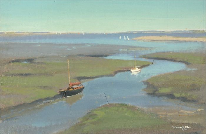 Stewart Charles Hine (1928-2018) - 1985 Oil, Estuary View