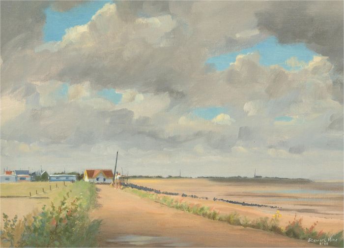 Stewart Charles Hine (1928-2018) - 1988 Oil, Snettisham Beach, Norfolk