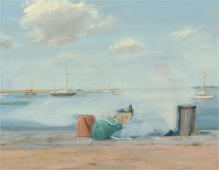 Stewart Charles Hine (1928-2018) - 20th Century Oil, Dropped Bags