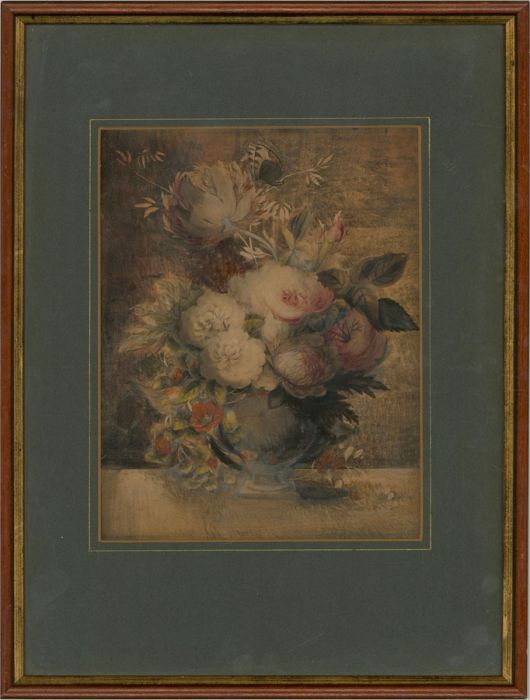 Attrib. Ann Beesley (fl.1774-1783) - 18th Century Watercolour, Summer Flowers