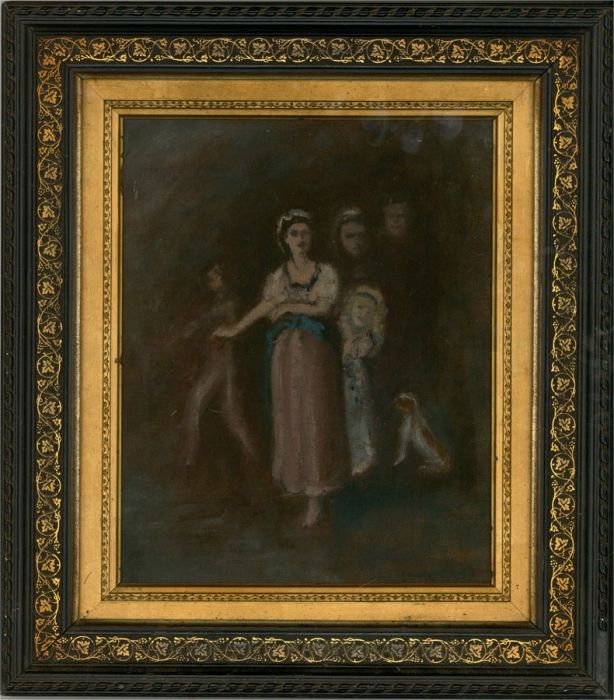 Mid 20th Century Oil - Ghostly Family