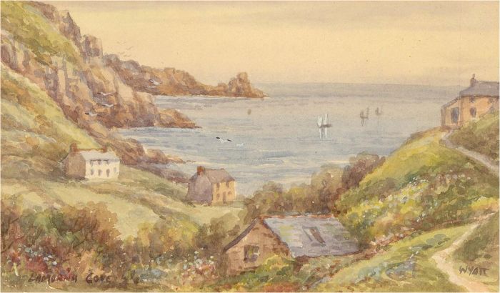 Jean Wyatt (b.1900) - Mid 20th Century Watercolour, Lamorna Cove