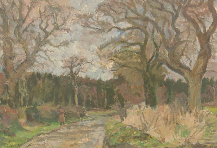 Keith Johnson (1931-2018) - Contemporary Oil, Melton Road, Hindolveston