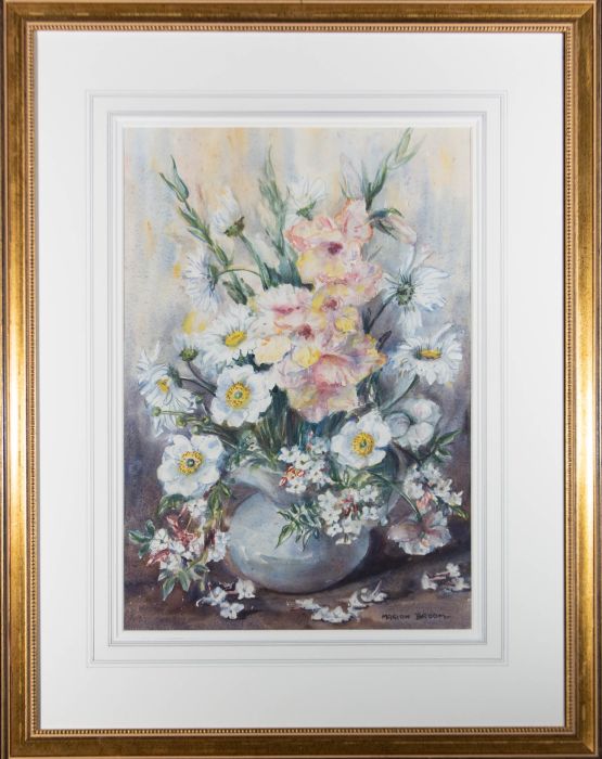 Marion Broom RWS (1878-1962) -Early 20th Century Watercolour, Late Summer Blooms