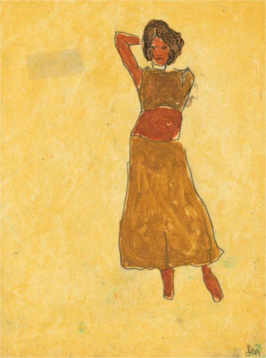 Ben Carrivick - Contemporary Oil, Long Yellow Skirt