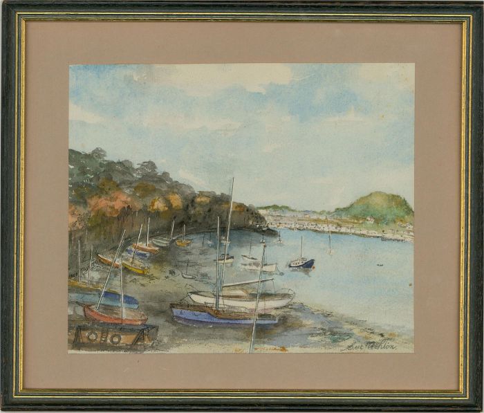 E.H. Ashton - 20th Century Watercolour, Bodlondeb Point, Conwy