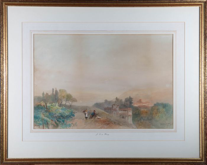 James Vivien de Fleury (1847-1902) - Late 19thC Watercolour, The Adige, Tyrol