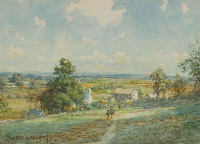 Parker Hagarty - Signed Early 20th Century Watercolour, Rural Scene