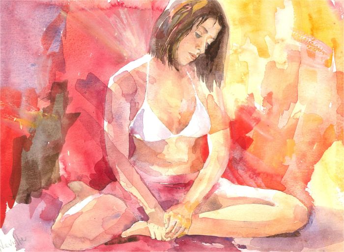 Neville Austin - Contemporary Watercolour, Hayley - Pulchritude