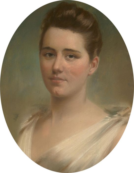 Late 19th Century Chalk Pastel - Portrait of a Society Lady