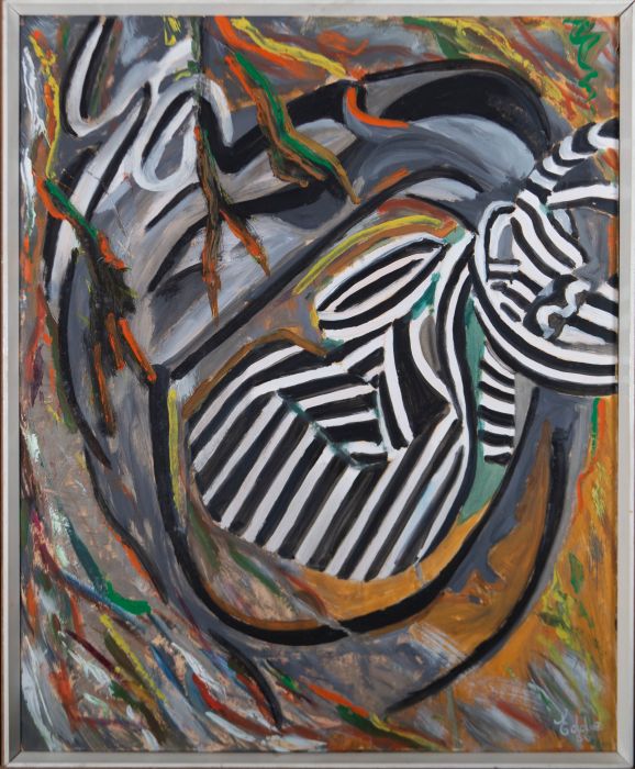 Eddie Bianchi (fl.1975-95) - 1986 Oil, Concept with Black and White